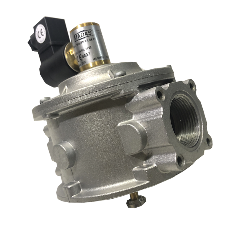 ELECTROVALVULA GLP DN40 ALUMINIO 1 1/2 / 24VAC  /NO / Rearme Manual