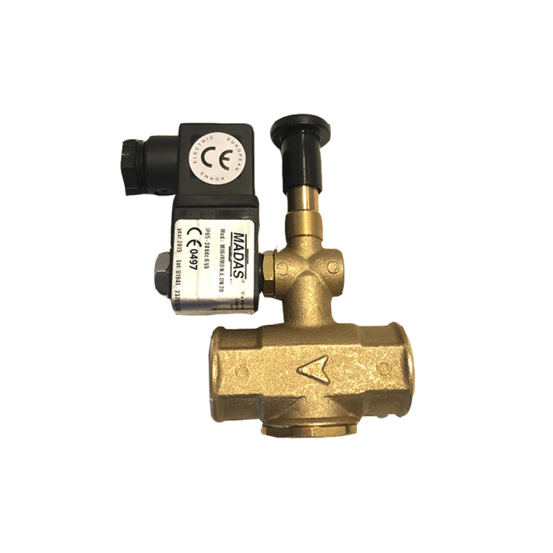 ELECTROVALVULA GLP BRONCE DN15 1/2"  / 24VDC  /NO / Rearme Manual