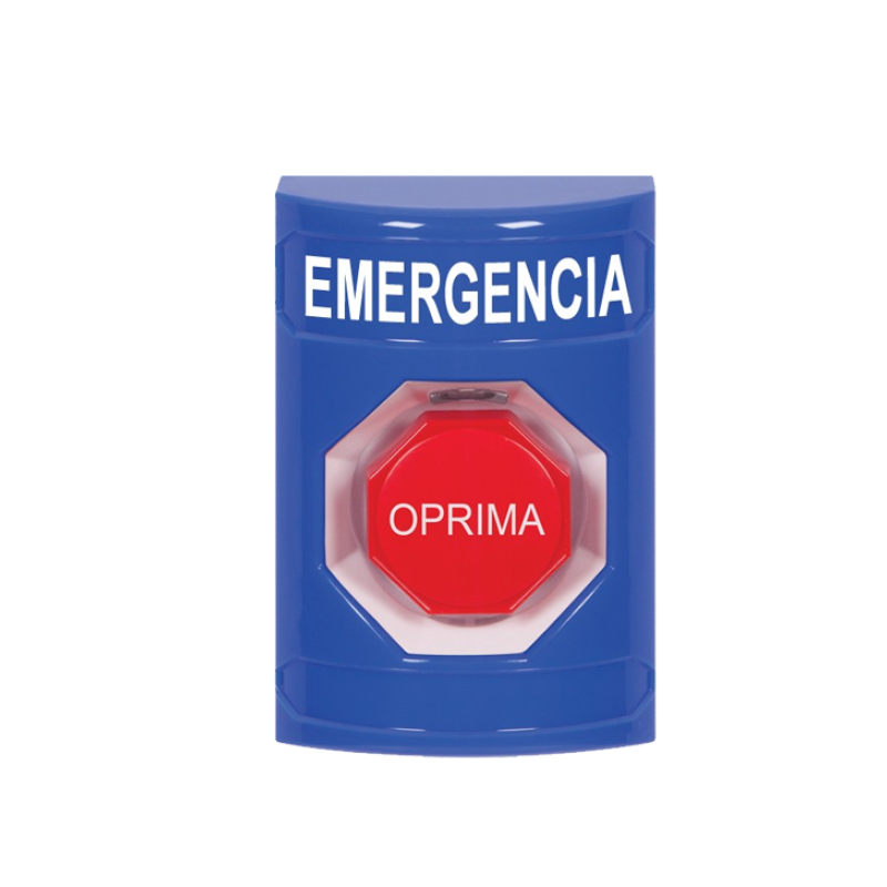 Botón de emergencia con llave, luz y doble contacto SS2402EM-ES